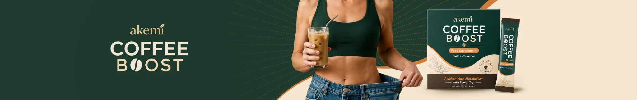 Akemi Coffee Boost promotional banner